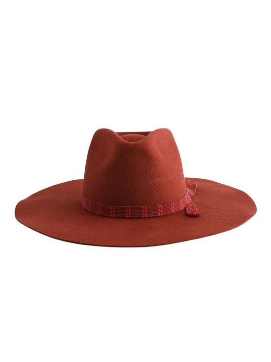 Brixton Accessories - NWT Brixton Leigh Burnt Henna Wool Felt Cowboy Western Fedora Hat L (7-1/2)